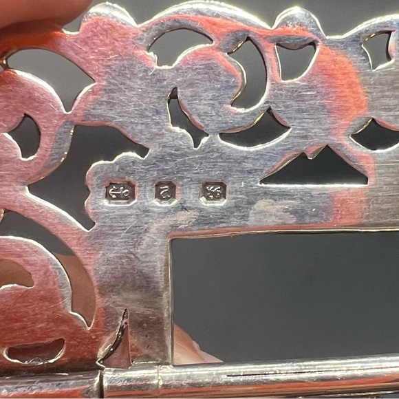 Stunning sterling belt buckle marked W.J.H and 925 silver belt designer buckle - Picture 5 of 6